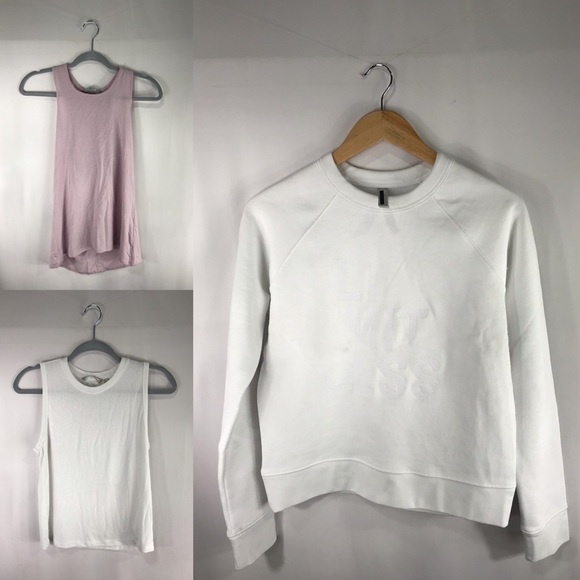 XXS Athleta Limitless Crewneck Sweatshirt Tank Lot - Picture 1 of 3